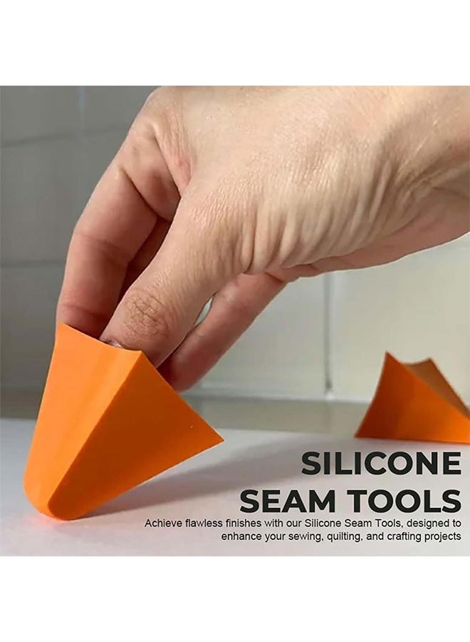 Peachjoy 2 Set (4 PCS) Silicone Seam Tool, 3-in-1 Reusable Caulk Finishing Applicator, Sealant Smoothing Tool with 4/6/10/16mm Tips for Seam Sealing and Caulking - Image 3