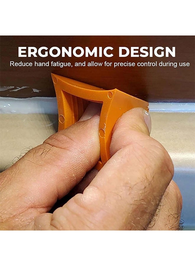 Peachjoy 2 Set (4 PCS) Silicone Seam Tool, 3-in-1 Reusable Caulk Finishing Applicator, Sealant Smoothing Tool with 4/6/10/16mm Tips for Seam Sealing and Caulking - Image 4