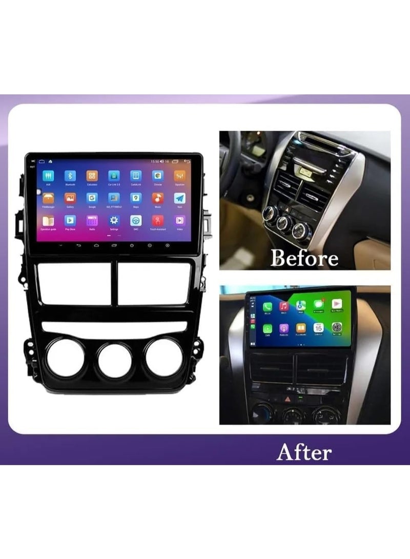 SHEZA STAR Android Car Stereo for Toyota Yaris 2018-2020 4GB RAM 64GB ROM Support Carplay, M-Link Wi-Fi BT, Radio GPS, 9 Inch IPS.QLED, Screen with 360D Camera Included - Image 2