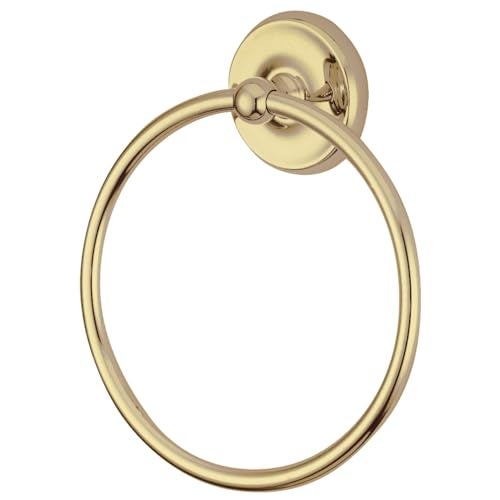 Kingston Brass BA314PB Classic Towel-Ring, Polished Brass,7-3/4" Length - Image 5