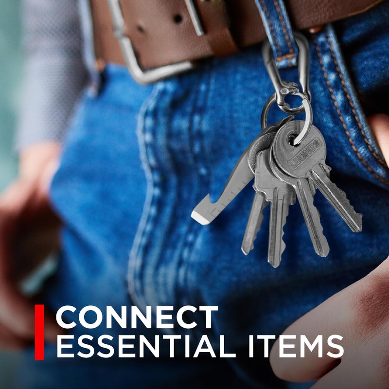 KEY SMART Carabiner Clip For Keys - Quick Release Mini Carabiner For Keys - Never Lose Your Keys- Stay Organized With A Carabiner Keychain For Your Belt, Bag or Purse - Image 3