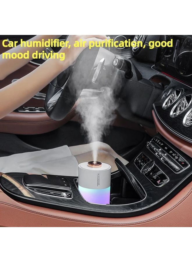 مُرطِّب وهواء السيارة الأبيض مع ضوء محيط ملون يعمل بالطاقة عبر USB للمنزل والمركبة - Image 4