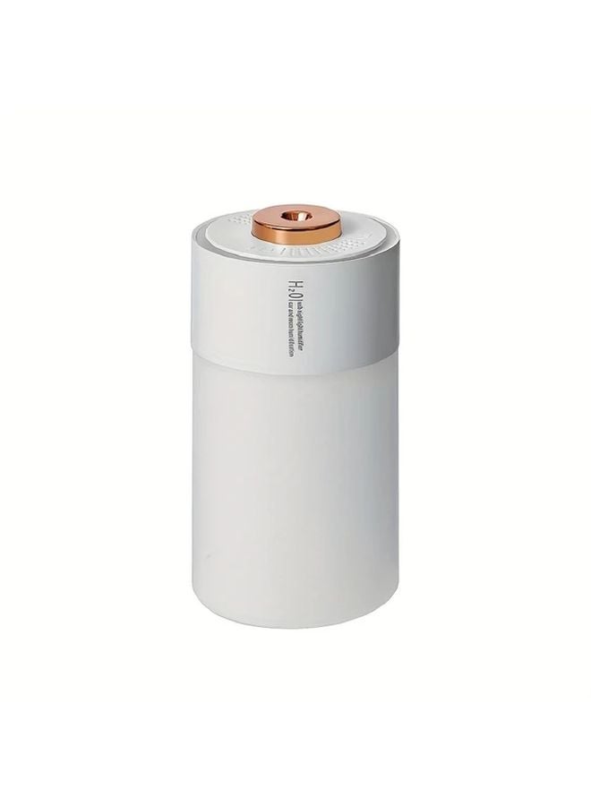 مُرطِّب وهواء السيارة الأبيض مع ضوء محيط ملون يعمل بالطاقة عبر USB للمنزل والمركبة - Image 1