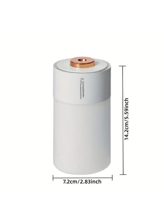 مُرطِّب وهواء السيارة الأبيض مع ضوء محيط ملون يعمل بالطاقة عبر USB للمنزل والمركبة - Image 3