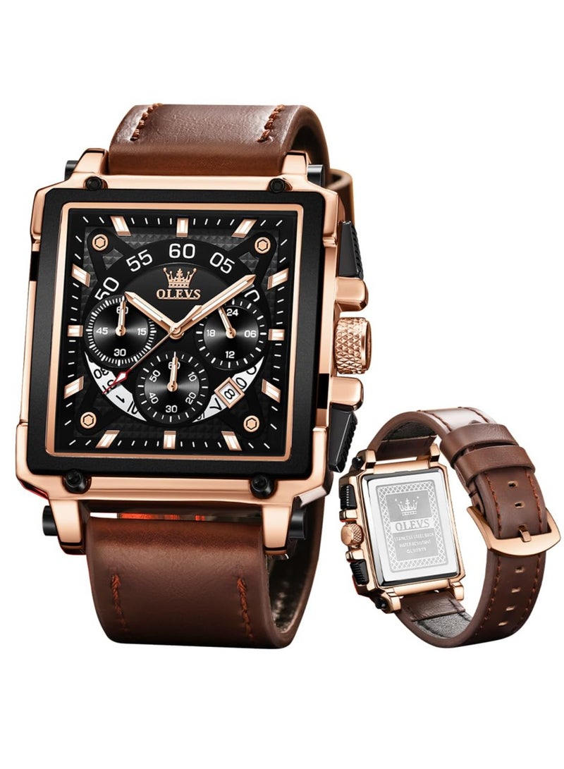 OLEVS Men's Fashion Stainless Steel Chronograph Waterproof Men's Watch 9919 - Image 1