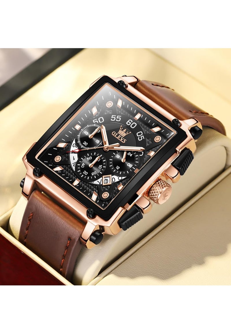 OLEVS Men's Fashion Stainless Steel Chronograph Waterproof Men's Watch 9919 - Image 4