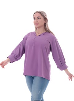 Women's plain blouse with long sleeves - pzsku/ZD35D4657A479F18556EEZ/45/1741007934/c440ccee-5e89-4a97-a3e8-158dd9ed4909