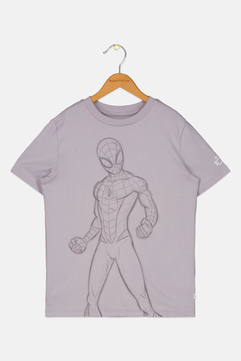 GAP تي شيرت بنات من ديزني × غاب بأكمام قصيرة وطباعة جرافيك، ليلك - Image 1