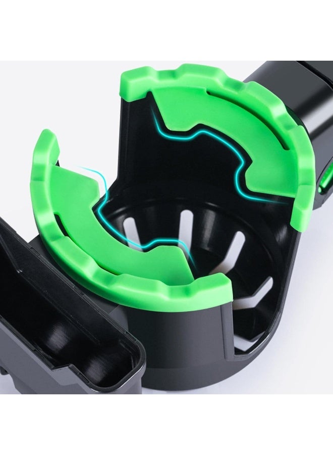 Miila Spain 2-In-1 Universal Cup Holder With Phone Holder, Anti-Slip Pad And Adjustable Holder -Black - Image 3