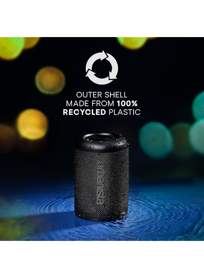 erorex Memphis Wireless Bluetooth Speaker Portable Speaker Water Resistant Ipx5 Rating 12H Playtime Button Control Bluetooth 5.2 Dual Pairing Loud Speaker Stereo Sound Outdoor Speakers Black - Image 2