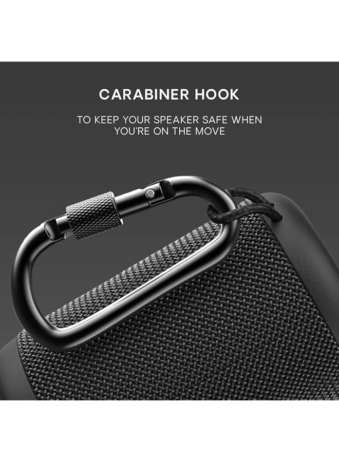 erorex Memphis Wireless Bluetooth Speaker Portable Speaker Water Resistant Ipx5 Rating 12H Playtime Button Control Bluetooth 5.2 Dual Pairing Loud Speaker Stereo Sound Outdoor Speakers Black - Image 5