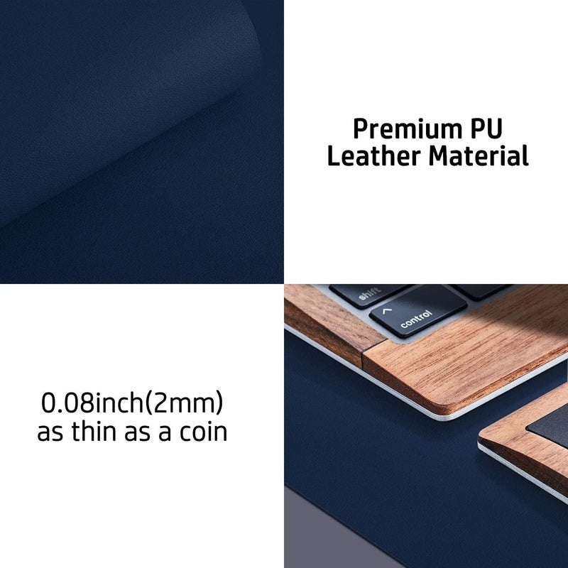 Y&D XL XXL XXXL Office Desk Pad Non-Slip PU Leather Desk Mat Blotter for Laptop Keyboard - Large Anti-Slip Desk Writing Pad Protector - Image 5
