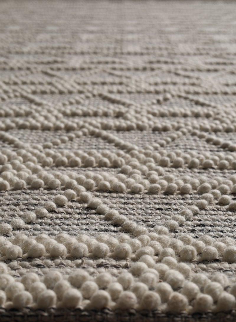 Ramsha Area rug woven flat weave boho handwoven bedroom carpet made with NZ wool and cotton SRN-039 rectangle shape for indoor living room Kitchen mat - Image 2