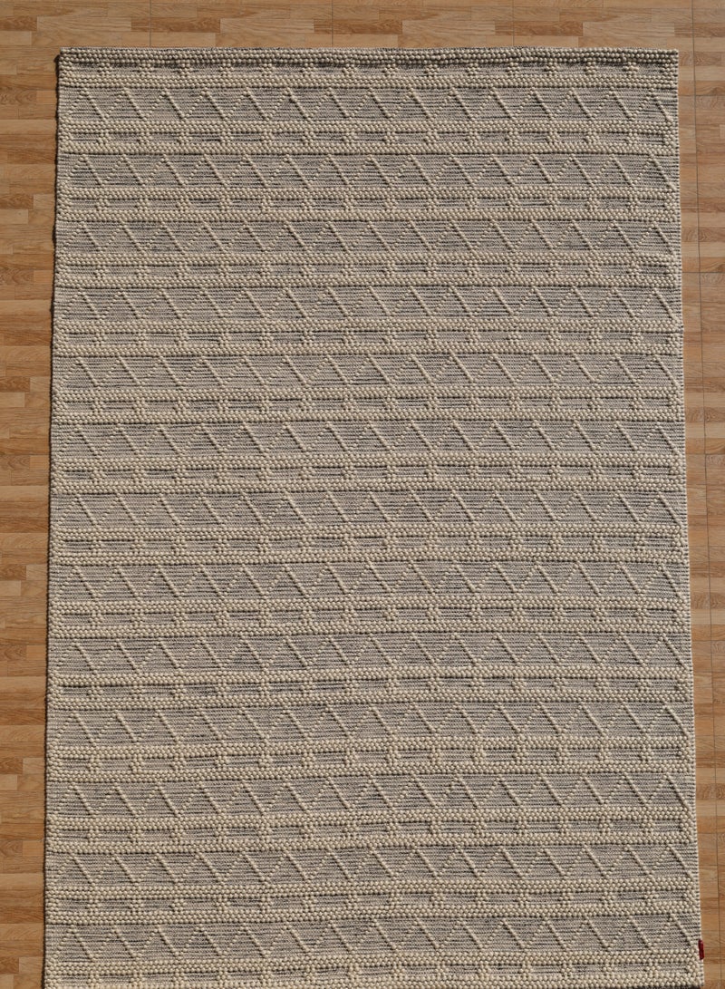 Ramsha Area rug woven flat weave boho handwoven bedroom carpet made with NZ wool and cotton SRN-039 rectangle shape for indoor living room Kitchen mat - Image 4