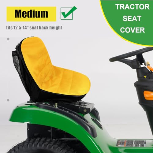 BeadChica Riding Lawn Mower Seat Cover Compatible with John Deere,Tractor Seat Cover Compatible with Cub Cadet,for Craftsman,Mower Seat Cushion (Medium) - Image 2