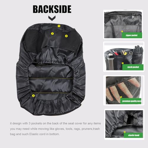BeadChica Riding Lawn Mower Seat Cover Compatible with John Deere,Tractor Seat Cover Compatible with Cub Cadet,for Craftsman,Mower Seat Cushion (Medium) - Image 5