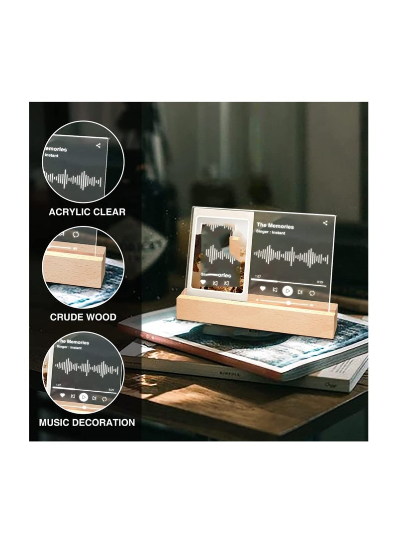 SYOSI Instax Mini Glowing Table Picture Frame For 11 9 8 EVO Instant Camera for Polaroid 3 Inch Film Photo Can Be Used As A Night Light Desktop Display - Image 2