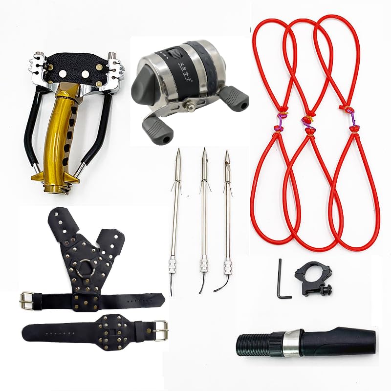 Marksman ® مجموعة قاذف الصيد المعدني العلوي جولي (مجموعة الصيد الذهبية BL25S لليد اليسرى مع الحامل) - Image 1