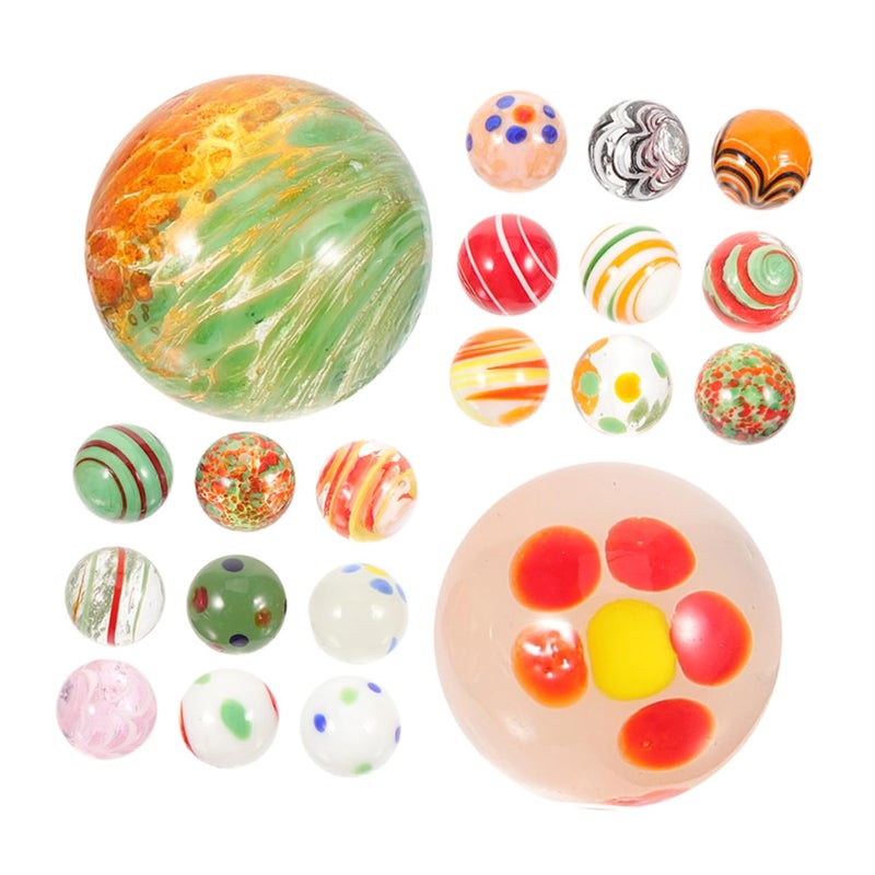 20 قطعة من كرات الرخام الزجاجية متعددة الألوان للحرف اليدوية، أحواض الأسماك، تنسيق الزهور، ونثر الطاولات - Image 2