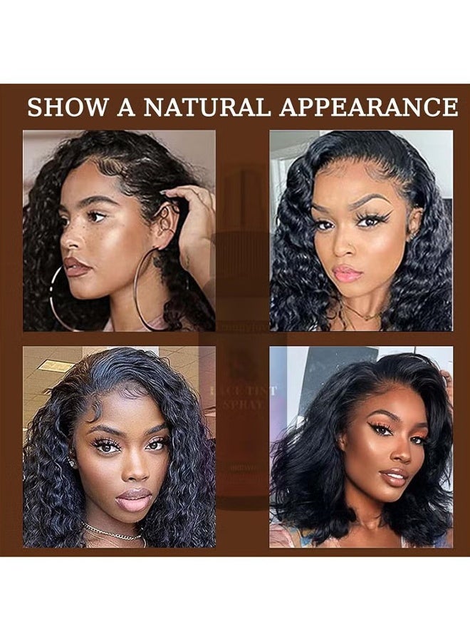 MATEPLEX Lace Tint Spray For Wigs Natural Brown Root Touch Up Hair Spray Long Lasting Fast Drying Lace Melt Spray Concealer For Hair Wigs Finishing Edge Control For Women Toupees Hairpieces (Brown - 100ML) - Image 4