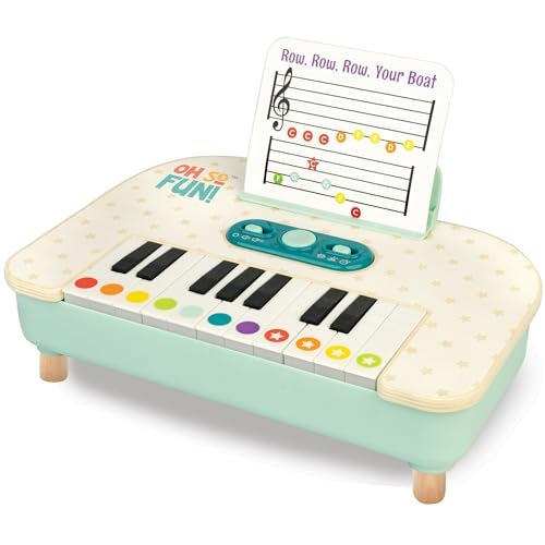 MindWare Oh So Fun TakeAlong Piano Toy for Toddlers Interactive Musical Learning Toy with Lights and Sounds Ages 12 Months and Up - Image 1
