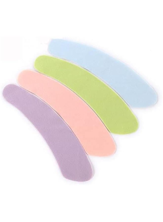 4 Set Bathroom Warmer Toilet Seat Cover Pads,Cover Mat Reusable Toilet Seat Sticker Washable Soft Warmer Lid Pad Cloth(4 Pairs) - Image 1