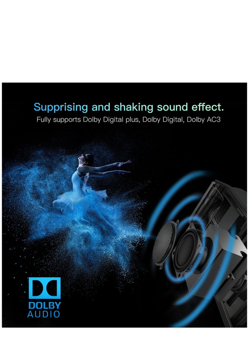 Generic - Smart Projector AI Intelligence Wireless Projector Portable Ultra HD 8K 1080P Resolution 12000 Lumens Dual Band WiFi Grey - Image 1