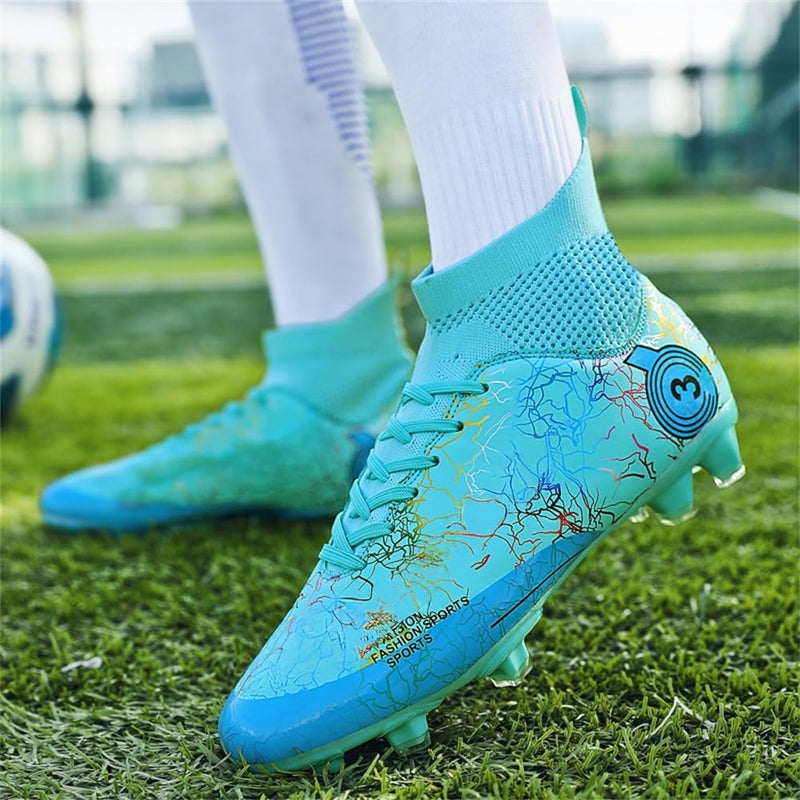 DISRATEBLU Kids Soccer Shoes Boys Football Cleats Professional Athletic Outdoor Trainning Football Shoes Youth Girl Turf Soccer Cleats - Image 4