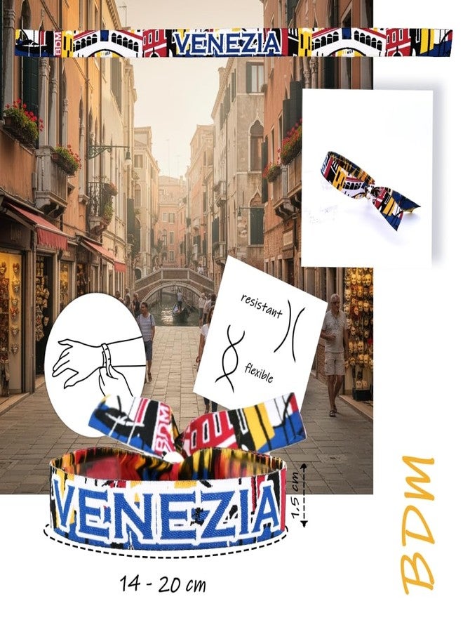 BDM Venice Bracelet | Choose Your Design: Gondola, Rialto, Venice, St. Mark's | Souvenir of Italy | Adjustable Bracelet - Image 2
