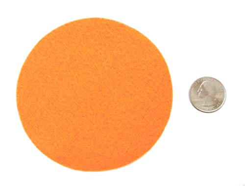 Playfully Ever After Orange Craft Felt Circles (4 Inch - 19pc) - Image 2