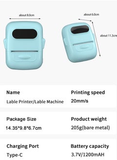 Marklife Marklife P50 Bluetooth Inkless Label Printer with 1 Roll 40*30mm White Label Sticker, Portable Thermal Label Maker with 12-54mm Print Width, Great for Supermarket, Retail Store Printing Barcods, White  - Image 5