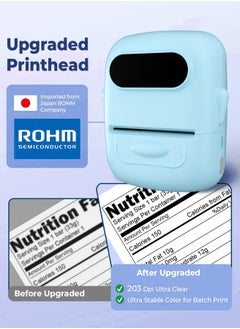 Marklife Marklife P50 Bluetooth Inkless Label Printer with 1 Roll 40*30mm White Label Sticker, Portable Thermal Label Maker with 12-54mm Print Width, Great for Supermarket, Retail Store Printing Barcods, White  - Image 4