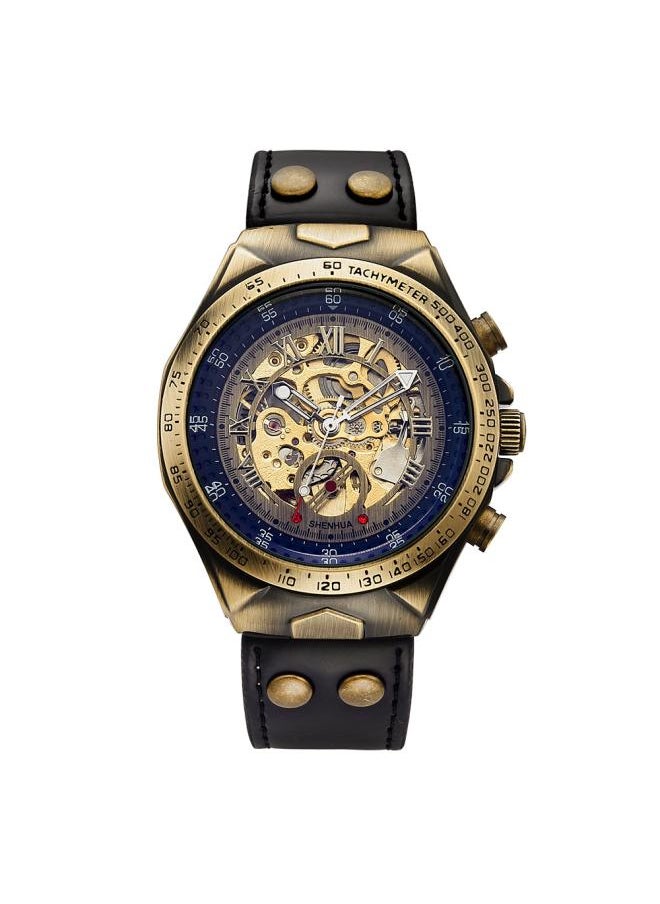 NIBEMINENT Shenhua Mechanical Watch Men's Fashion Hollow Retro Automatic 