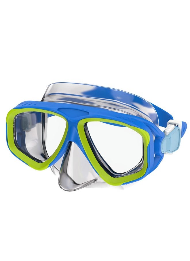 speedo 87530333150661Sz Jr Adventure Mask Bright Blue/Clear 1Sz  - Image 1