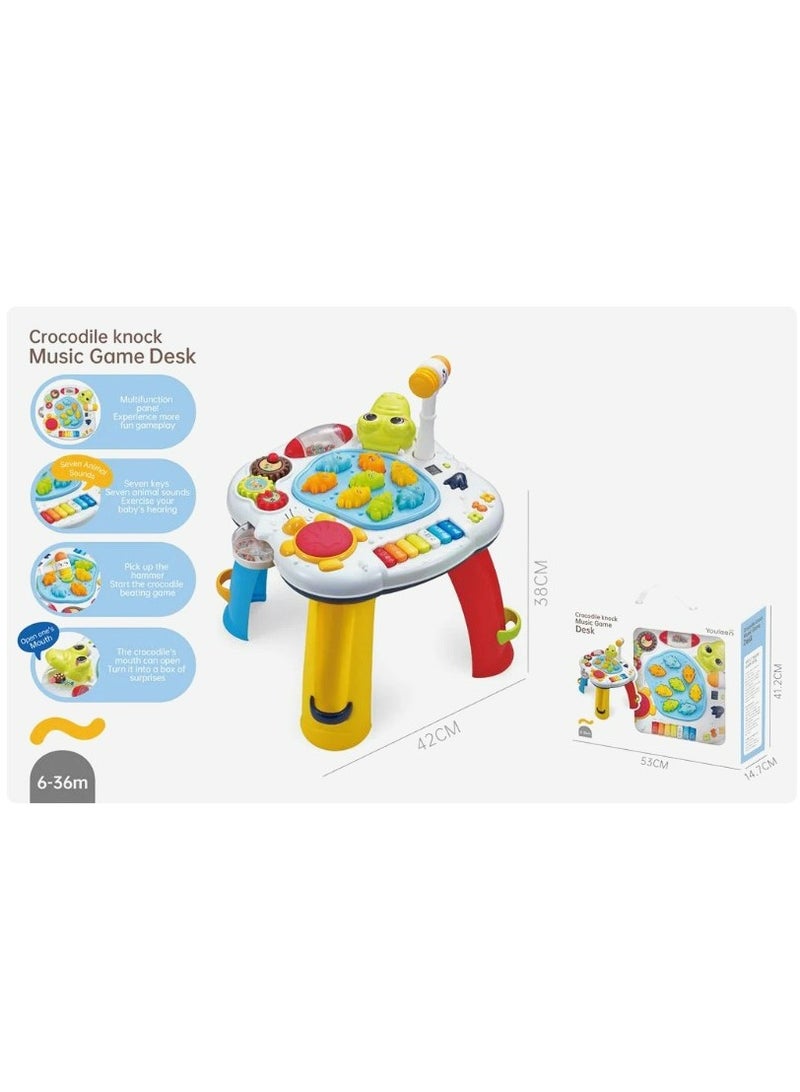 Crocodile Knocking Music Game Desk 2601
