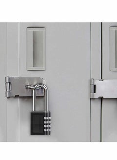 Excefore Combination Padlock, Long Shackle 4 Digit Locker Lock Weatherproof Lock Outdoor Combination Lock for School Gym Locker, Door, Fence, Hasp, Shed, Garage, Storage Box(Black) 2 Pack  - Image 2