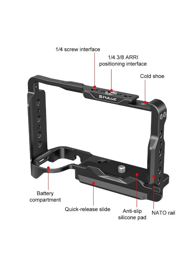 بولوز مناسبة لأنّ سوني zv-e10 الثاني / zv-e10m2 الجيل الثاني كاميرا حماية الإطار مصغرة واحدة vlog اطلاق النار لايف تمديد قفص أرنب - Image 3