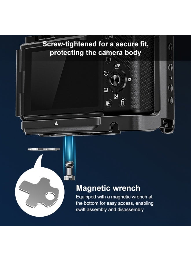 بولوز مناسبة لأنّ سوني zv-e10 الثاني / zv-e10m2 الجيل الثاني كاميرا حماية الإطار مصغرة واحدة vlog اطلاق النار لايف تمديد قفص أرنب - Image 5