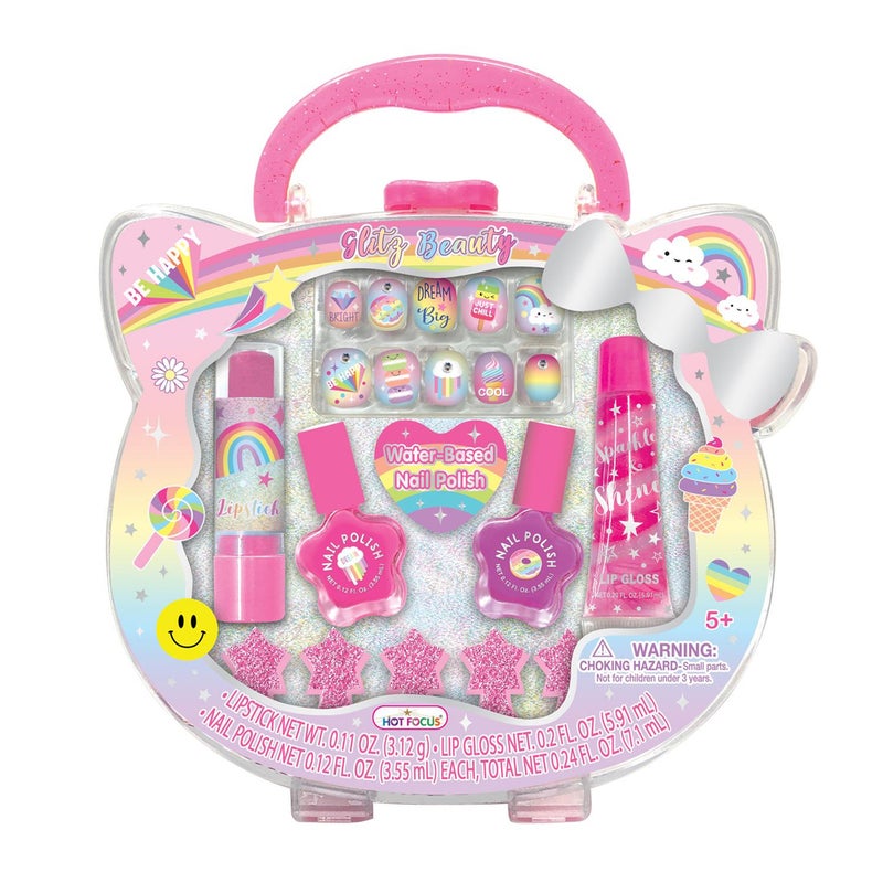 هوت فوكس مستحضرات التجميل والأظافر الصناعية بشكل اقواس قزح - 062RB - Image 1