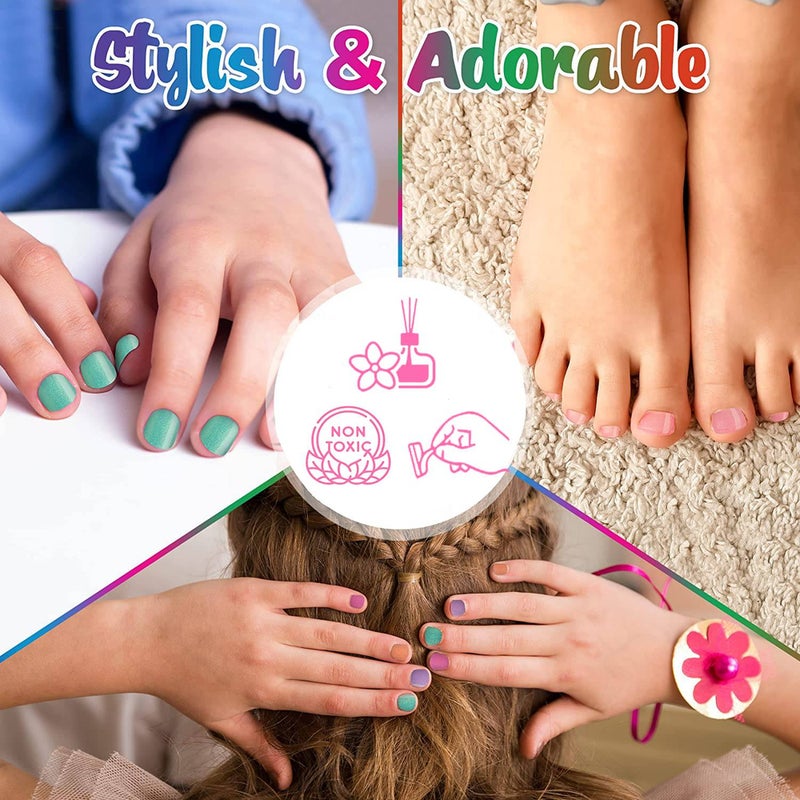 هوت فوكس مستحضرات التجميل والأظافر الصناعية بشكل اقواس قزح - 062RB - Image 3