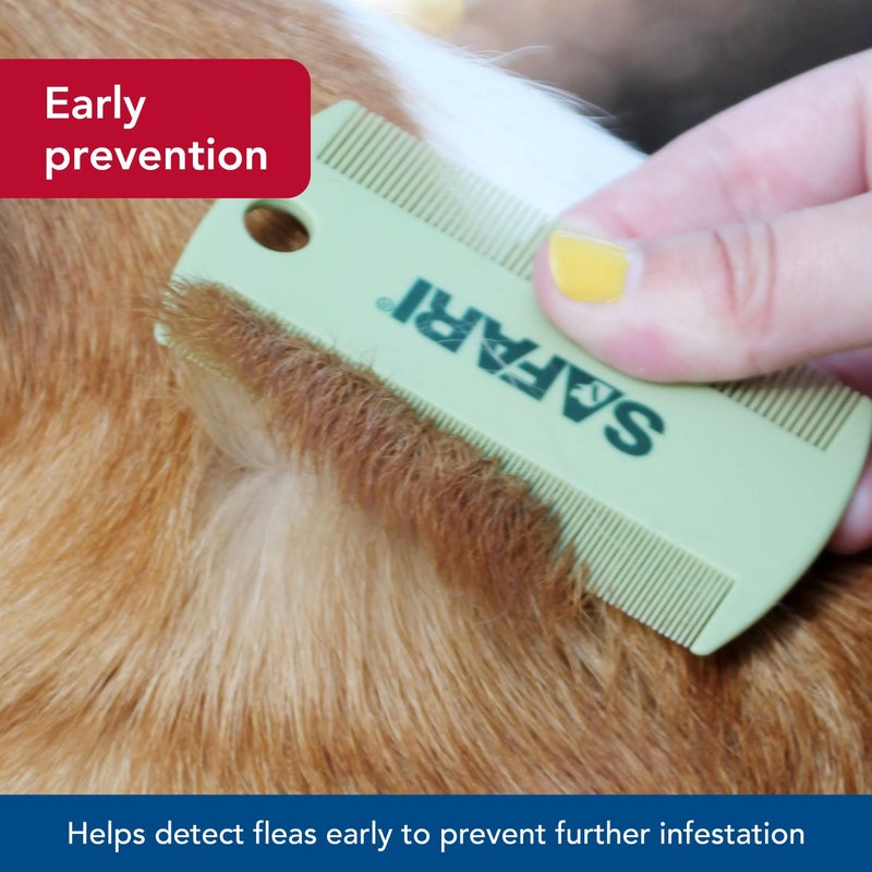 Coastal Pet Safari Double-Sided Grooming Comb - One Size Short Hair Dog Grooming Kit for Flea Prevention and Detection - Image 3