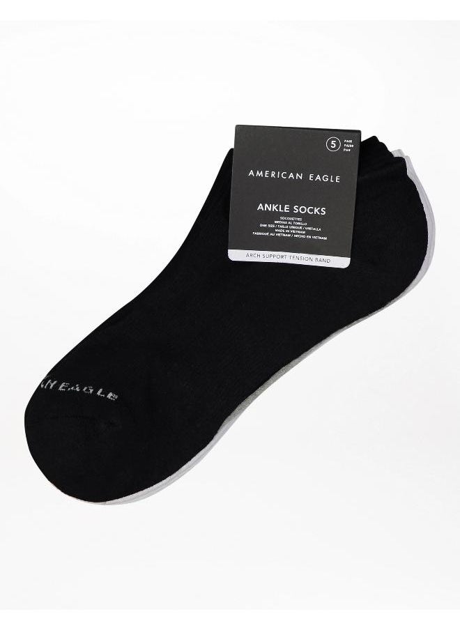 American Eagle AEO Low Cut Socks 5-Pack  - Image 1