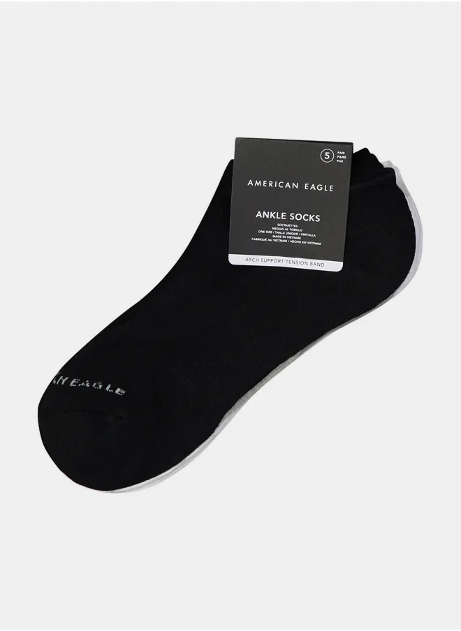 امريكان ايجل AEO Low Cut Socks 5-Pack