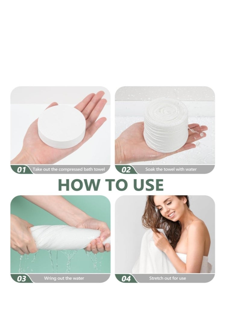Premium Compressed Towel Tablets - 55.1" x 27.5" Large Bath Towel - Disposable, Reusable for Hotel, Camping, Sports, Hiking, Beach, Swimming, Vacation (5 Pack)  - Image 3