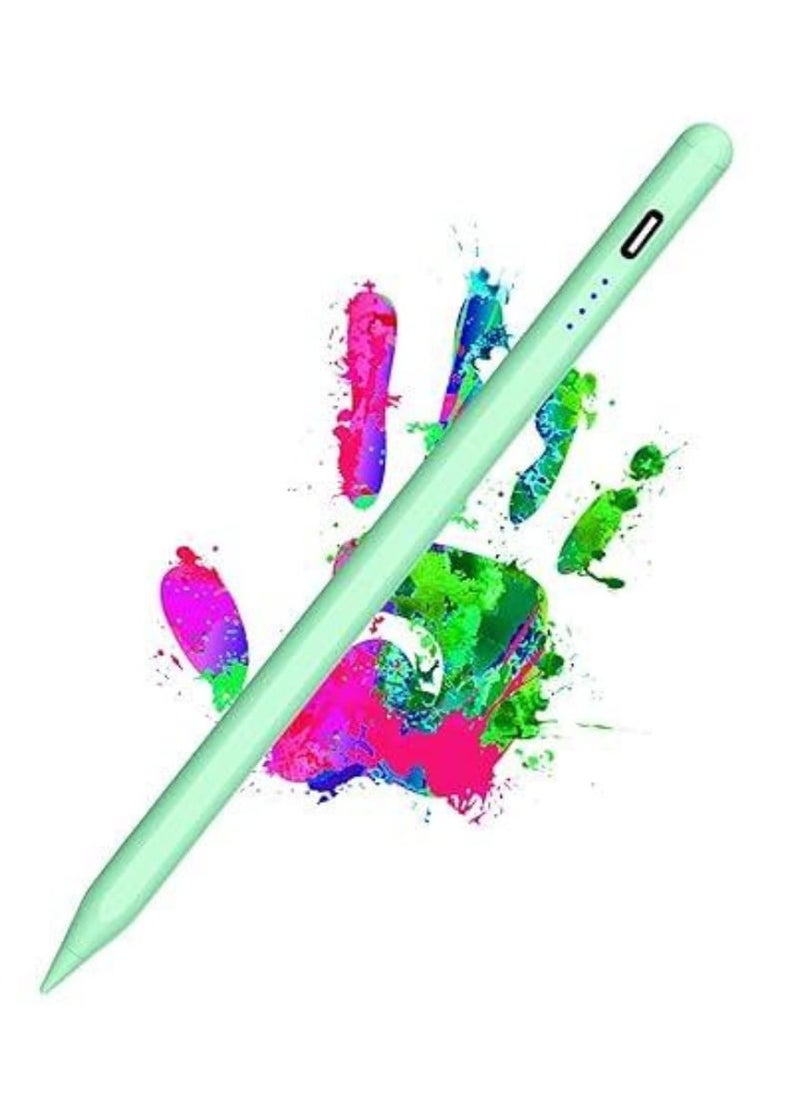 traditious Stylus Pen for Touch Screens – Universal Active Digital Pen Compatible with iPad, iPhone, Samsung, Android Tablets & Smartphones – Rechargeable Tablet Stylus (Green)  - Image 1