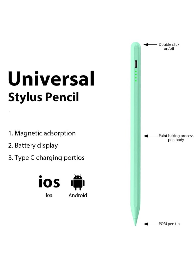 traditious Stylus Pen for Touch Screens – Universal Active Digital Pen Compatible with iPad, iPhone, Samsung, Android Tablets & Smartphones – Rechargeable Tablet Stylus (Green)  - Image 2