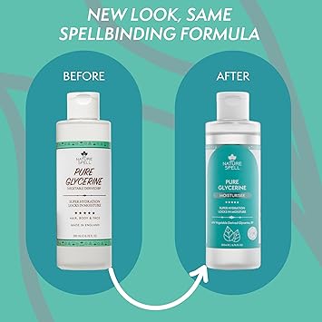 Nature Spell 100 Pure Vegetable Derived Glycerine Super Hydrating Locks In Moisture For Face Hair Body 100 Vegan FragranceFree Made In The UK - Image 5
