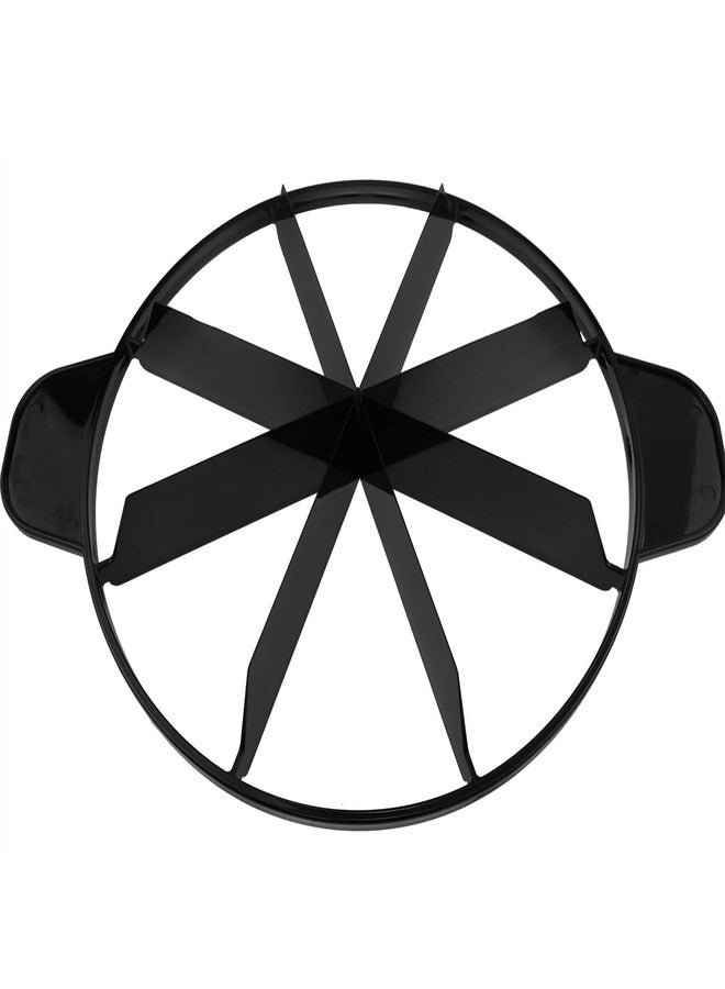 Dsjnf black plastic 8 Slice Pie Cutter Press 10.3inch Circle Pie Cutter with Side Handles divider portion marking for slicing pie cake savory pie and dessert 1PCS - Image 5