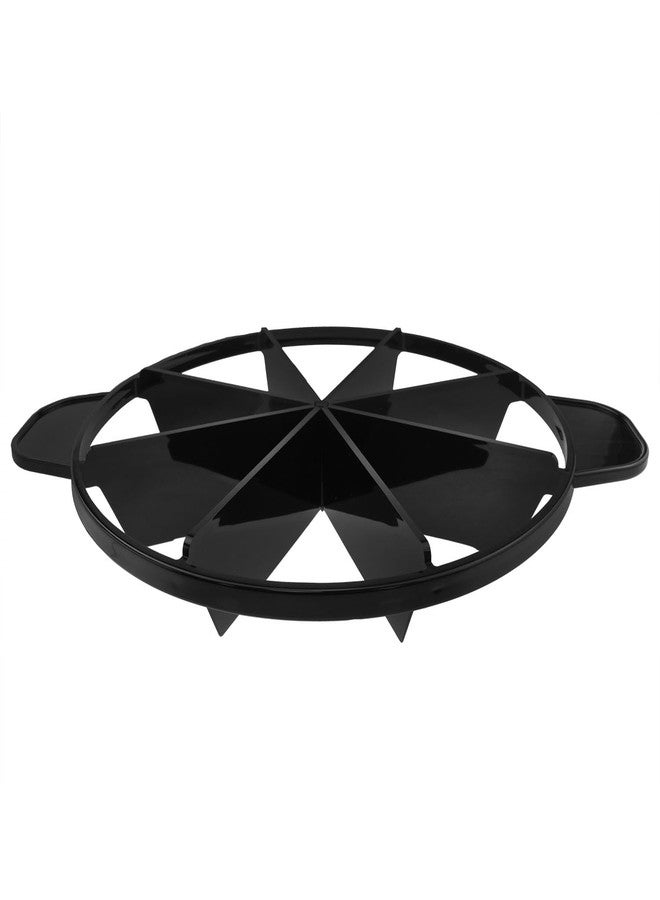 Dsjnf black plastic 8 Slice Pie Cutter Press 10.3inch Circle Pie Cutter with Side Handles divider portion marking for slicing pie cake savory pie and dessert 1PCS - Image 2