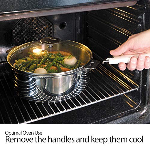 Cristel Casteline Saute Pan, 5 quart, Silver - Image 5